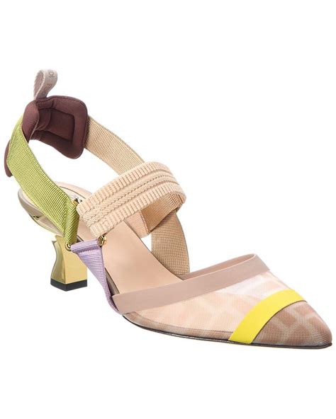 colibrì fendi 2019|fendi colibri mesh slingback pumps.